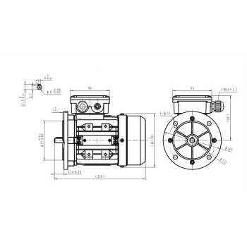 Silnik elektryczny 0,09kW 900 obr/min. 63B5